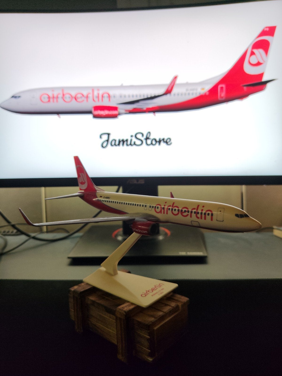 Boeing 737-800 AirBerlin 1:200 Herpa, Ophalen of Verzenden, Gebruikt, Schaalmodel