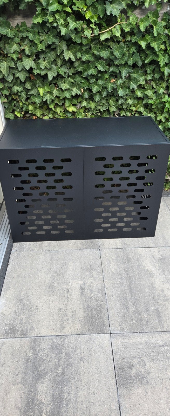 Zwarte buitenkast voor airco of warmtepomp, Tuin en Terras, Ophalen of Verzenden
