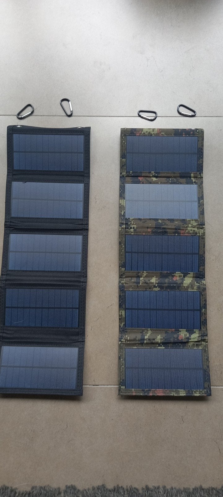 Draagbare map met zonnepanelen camouflage zwart, Caravans en Kamperen, Kampeeraccessoires, Ophalen of Verzenden, Nieuw