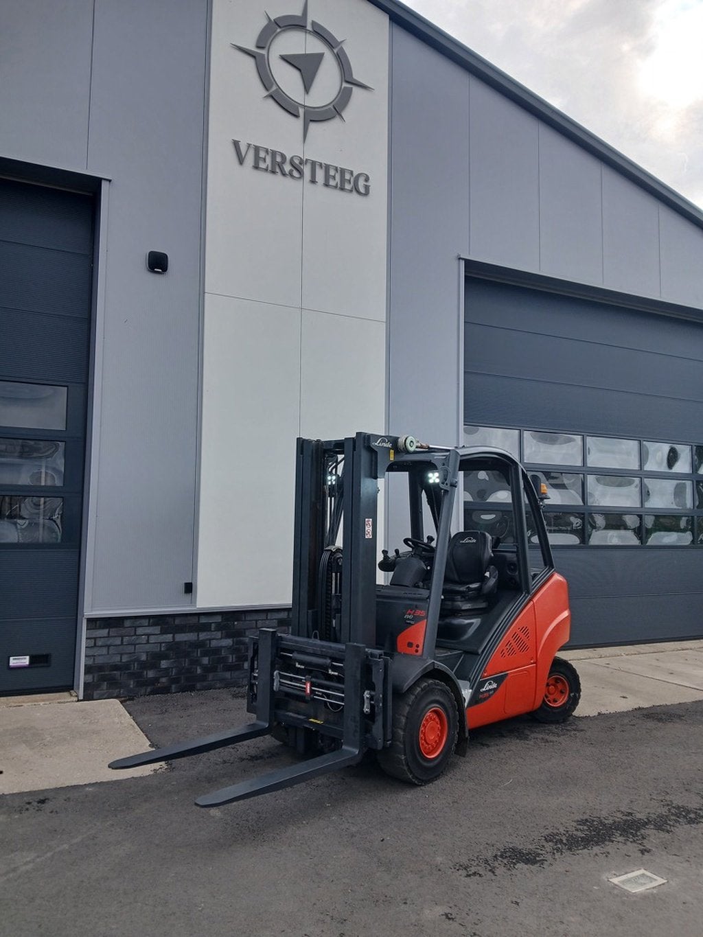 linde H35D met vorkenversteller en triplo!, 3000 tot 4000 kg, Linde, Diesel, Heftruck