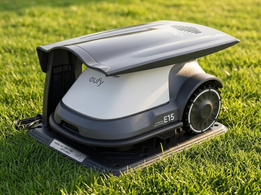eufy Robotgrasmaaier E15 met Regenkap, Eufy, Handgrasmaaier, Elektrische starter, Nieuw