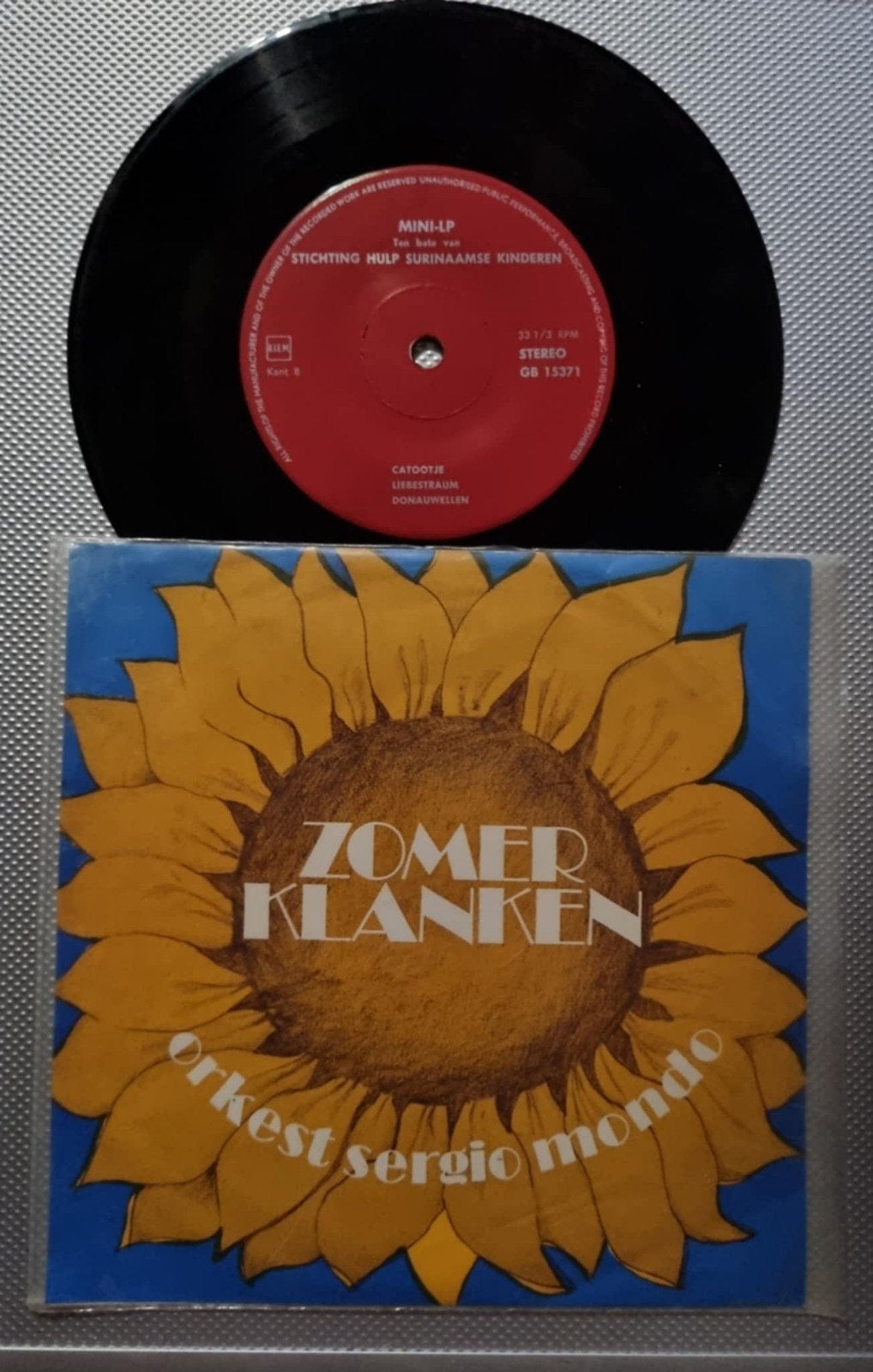 Mini-LP Zomerklanken Orkest Sergio Mondo, Cd's en Dvd's, Gebruikt, Klassiek, 7 inch, Ophalen of Verzenden