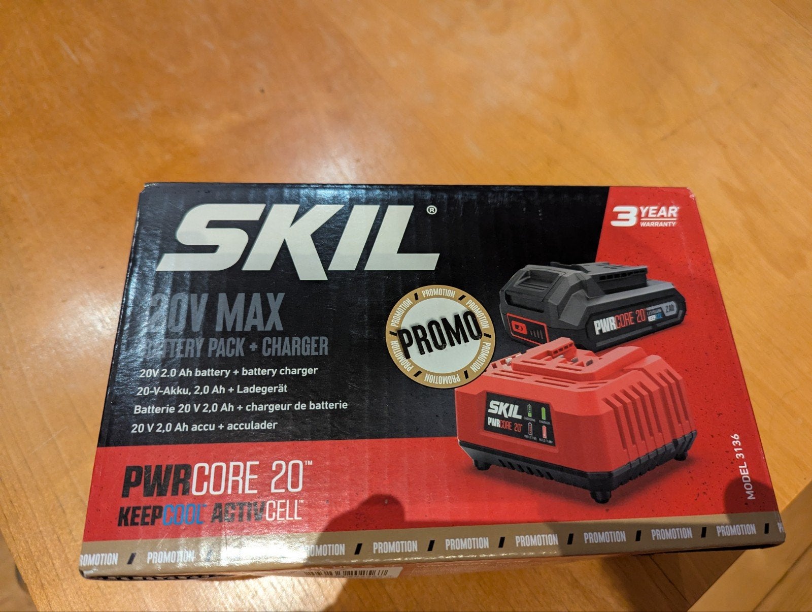 SKIL 20V MAX PWRCORE 20 Batterijpakket + Oplader set 3136AA, Ophalen of Verzenden, Nieuw