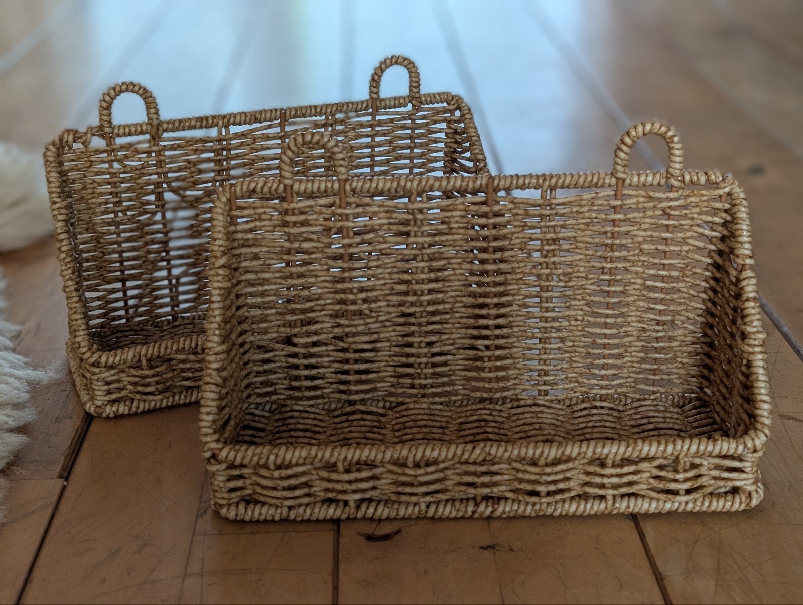 twee rotan wandrekjes, Ophalen of Verzenden, Zo goed als nieuw