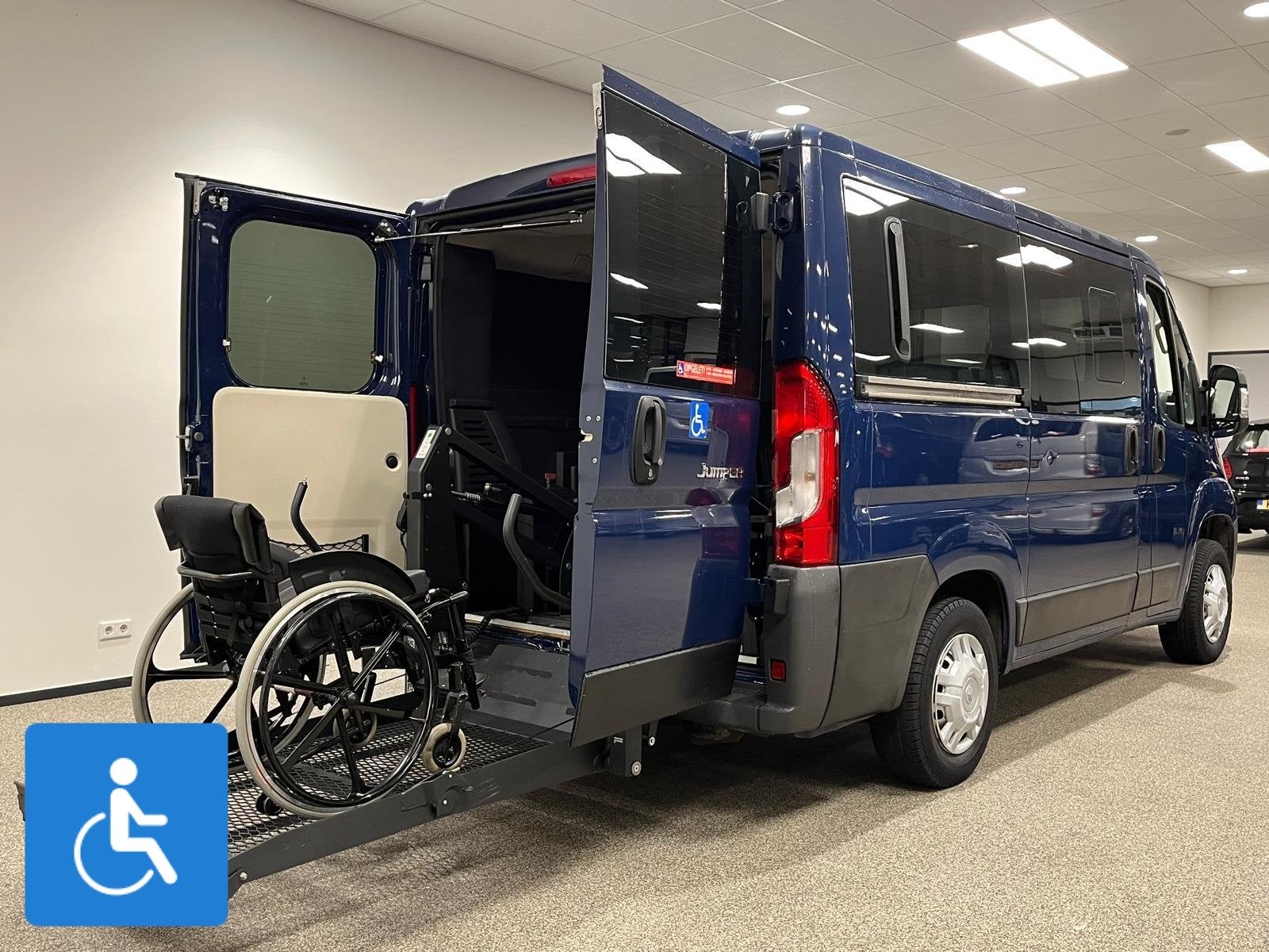 Citroen Jumper L1H1 Rolstoelbus - Rolstoel voorin, Auto's, 12 maanden, Stof, 4 cilinders, Blauw