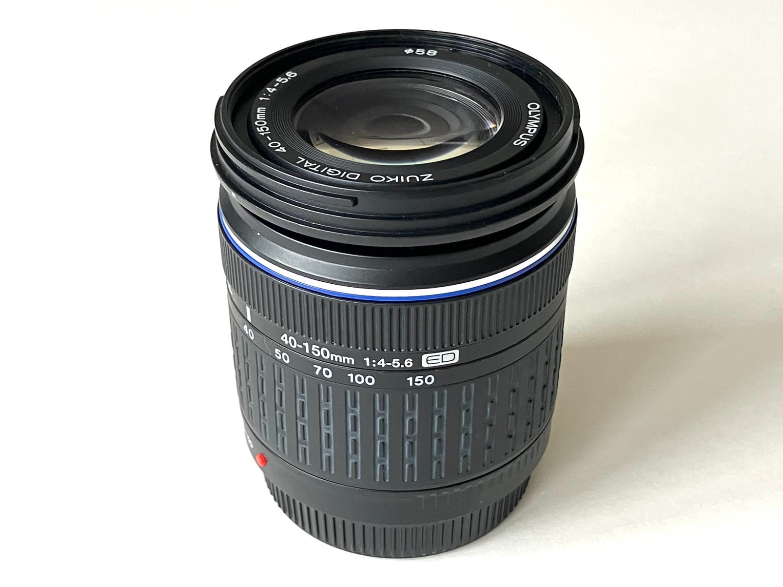 Olympus 40-150mm f4-5,6 Ft i.z.g.st. + gratis compactcamera, Autofocus, 150 mm, Olympus, Telelens
