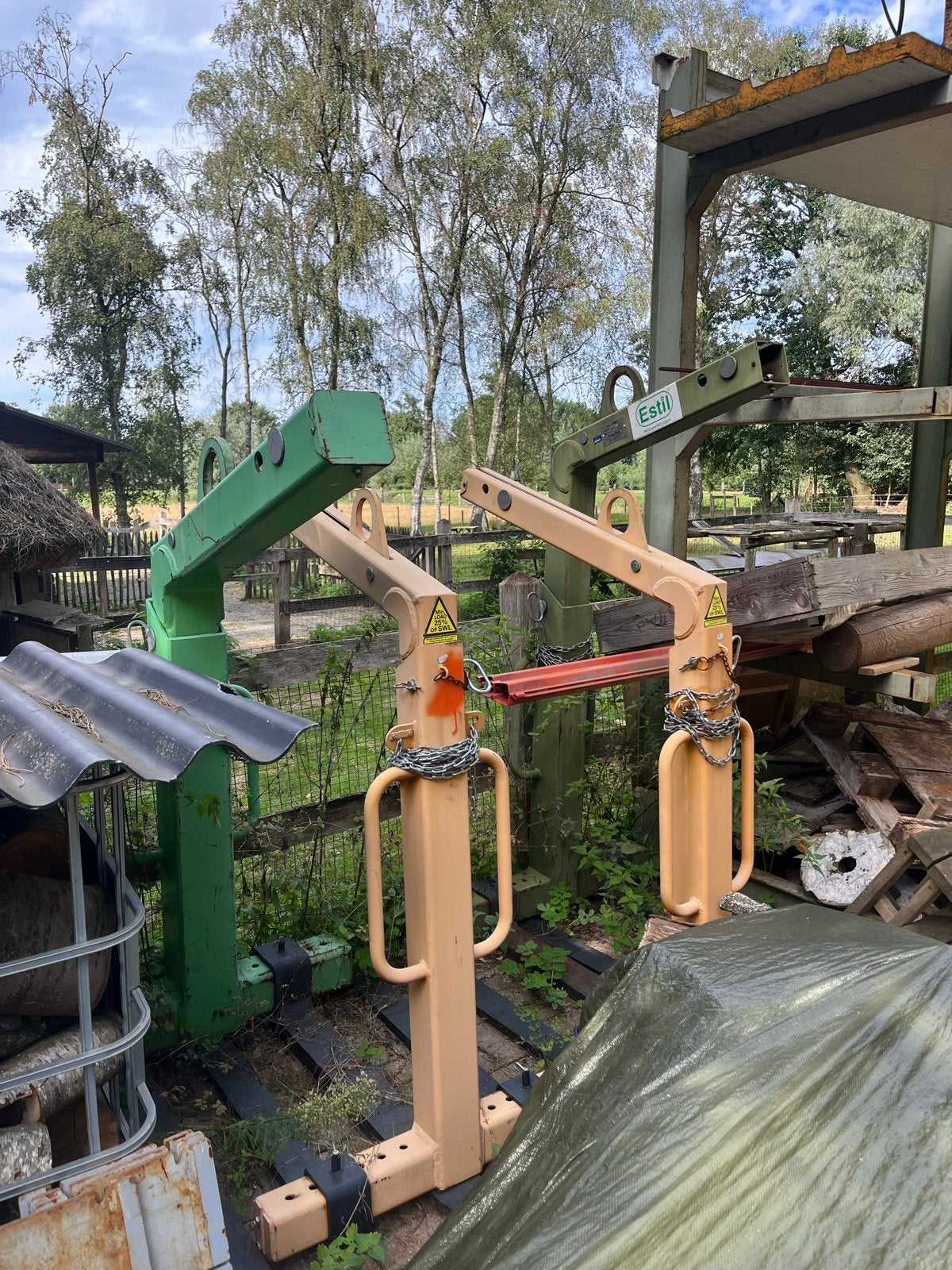 Pallethaak / Palletlepels voor Bouwkraan of Hijskraan, Ophalen of Verzenden