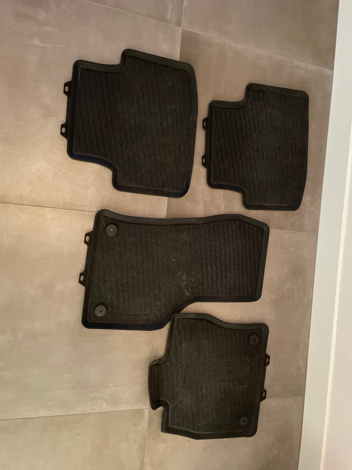 Rubberen all weather automatten voor VW Passat, Ophalen of Verzenden, Gebruikt