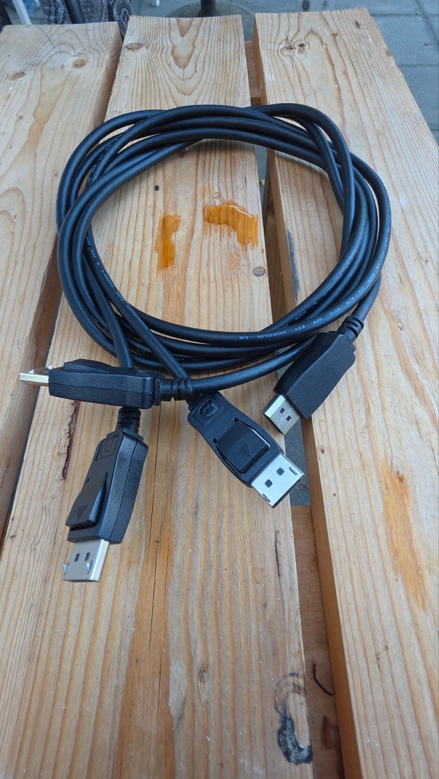 2x DisplayPort naar DisplayPort kabel 170cm, Ophalen of Verzenden