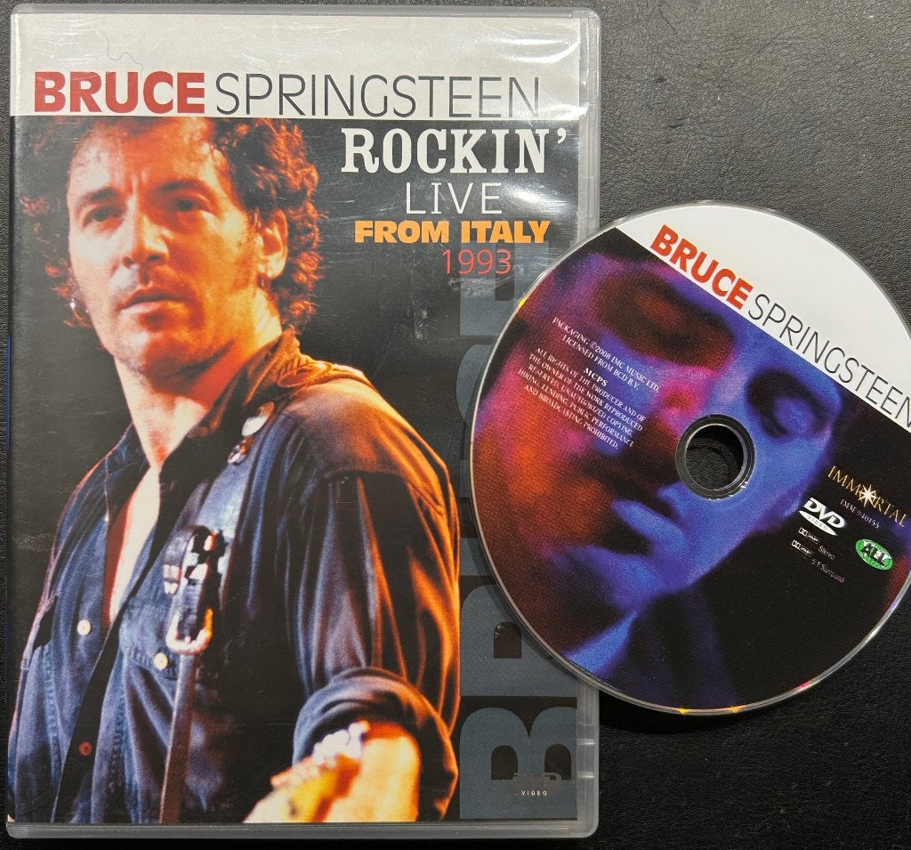 BRUCE SPRINGSTEEN - Rockin' live from Italy 1993 ( DVD ), Vanaf 16 jaar, Ophalen of Verzenden, Zo goed als nieuw, Concert
