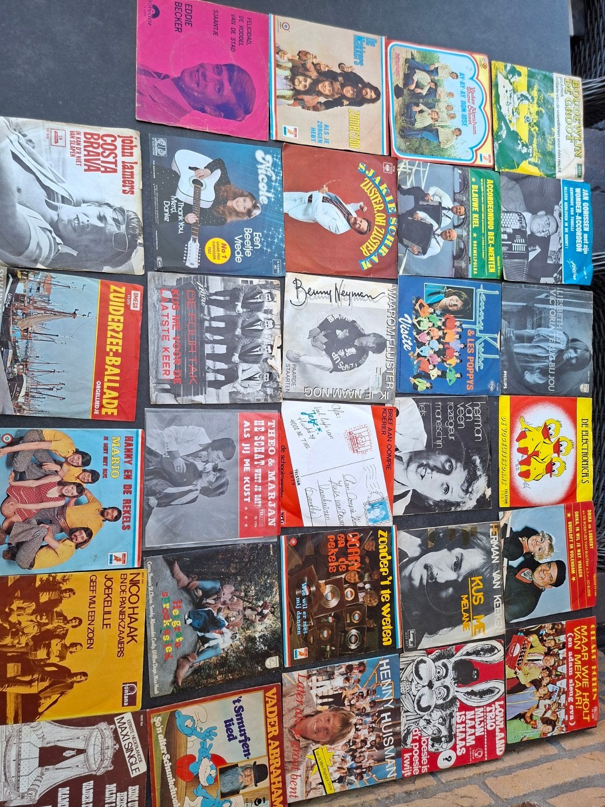 29 nederlandstalige singles lps, Ophalen of Verzenden, Gebruikt, Overige formaten, Levenslied of Smartlap