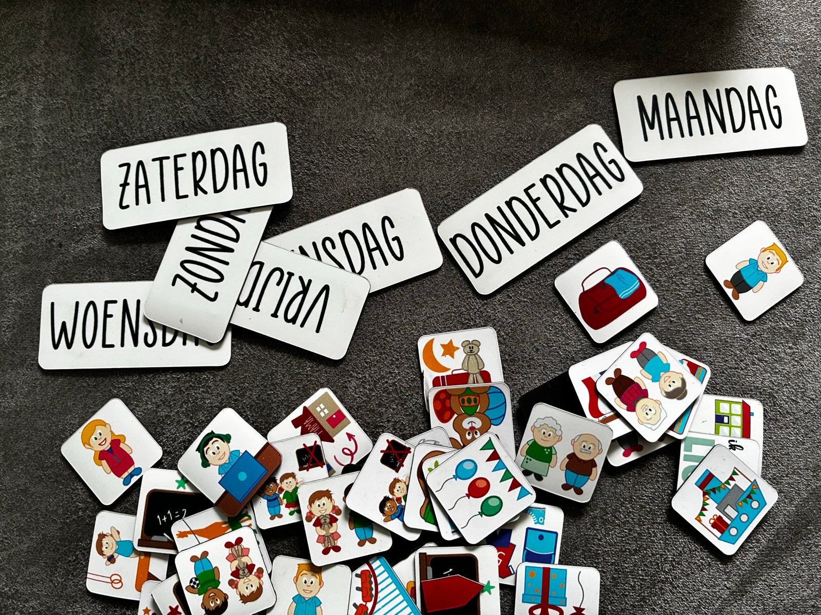 Magneten set voor kinderen: activiteiten, feestdagen, school, Ophalen of Verzenden, Gebruikt, Jongen of Meisje