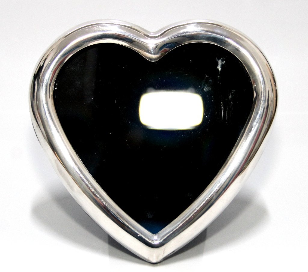 Schitterend Groot Hart Sterling Zilver Fotolijst 13.5 x 13, Antiek en Kunst, Ophalen of Verzenden, Zilver