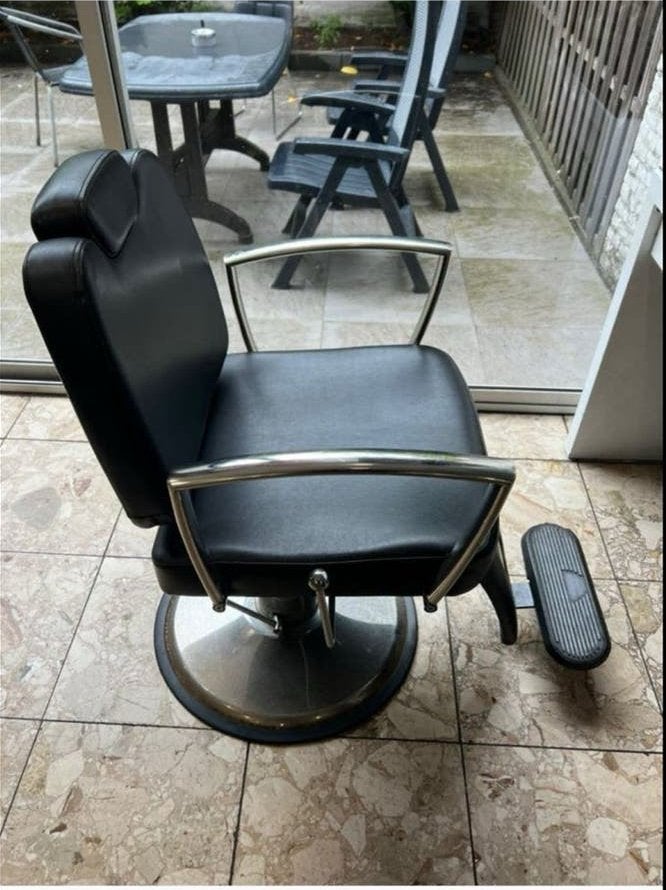 Kappersstoel barbierstoel pompstoel 5x, Huis en Inrichting, Stoelen, Ophalen of Verzenden, Gebruikt, Zwart, Vijf, Zes of meer stoelen