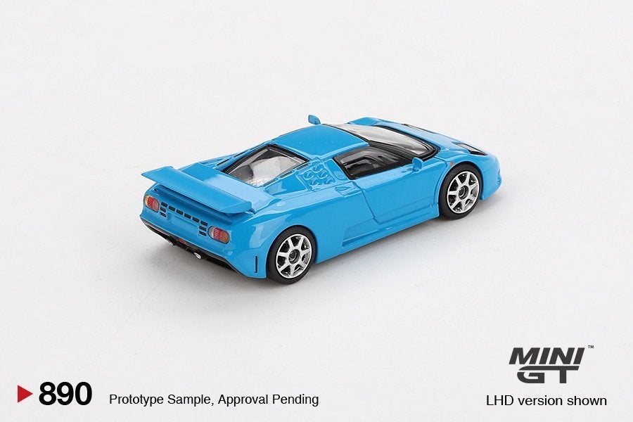 Mini GT 1:64 Bugatti EB110 Super Sport 1995 blauw LHD, -, Nieuw, Ophalen of Verzenden, -