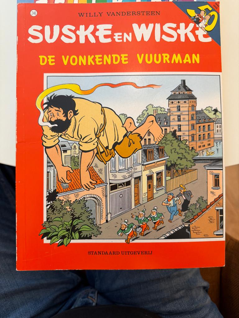 Suske en Wiske: De Vonkende Vuurman (nr. 246), Eén stripboek, Ophalen of Verzenden, Zo goed als nieuw