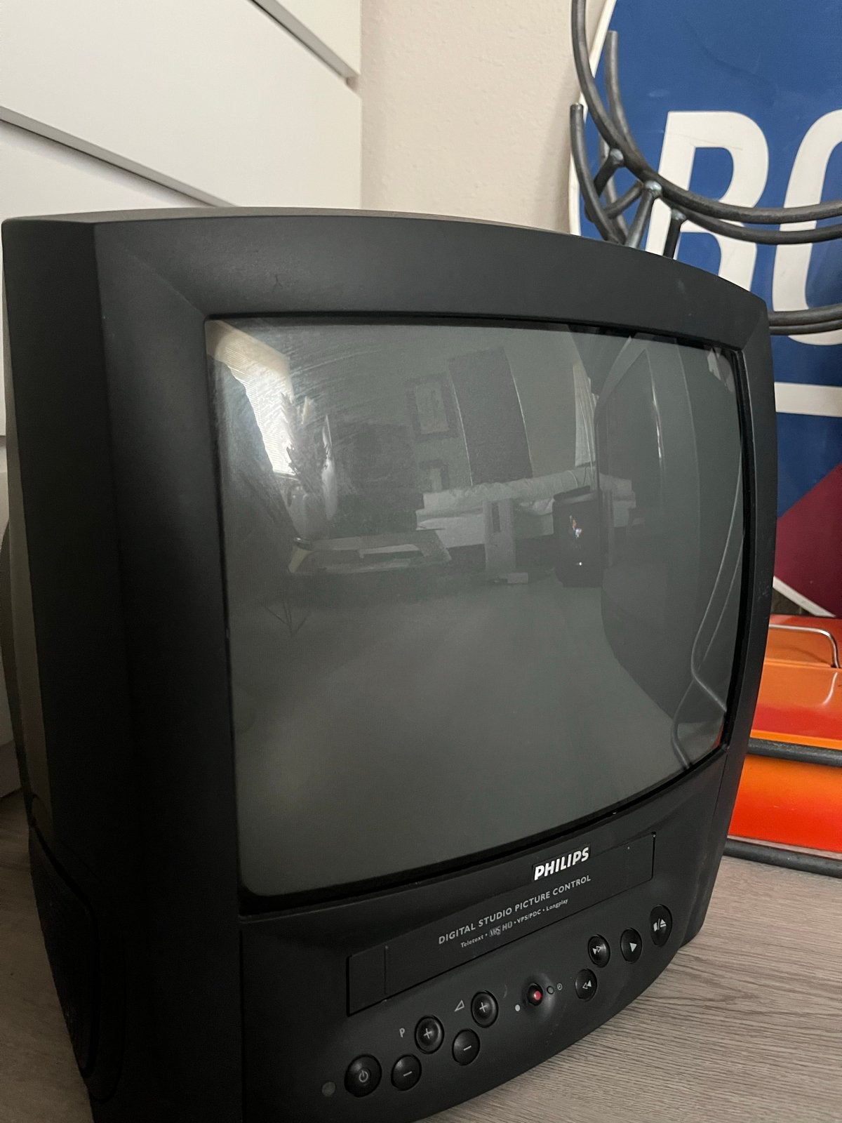Philips CRT TV met ingebouwde VHS-speler | retro gaming, Philips, Gebruikt, 50 Hz, HD Ready (720p)