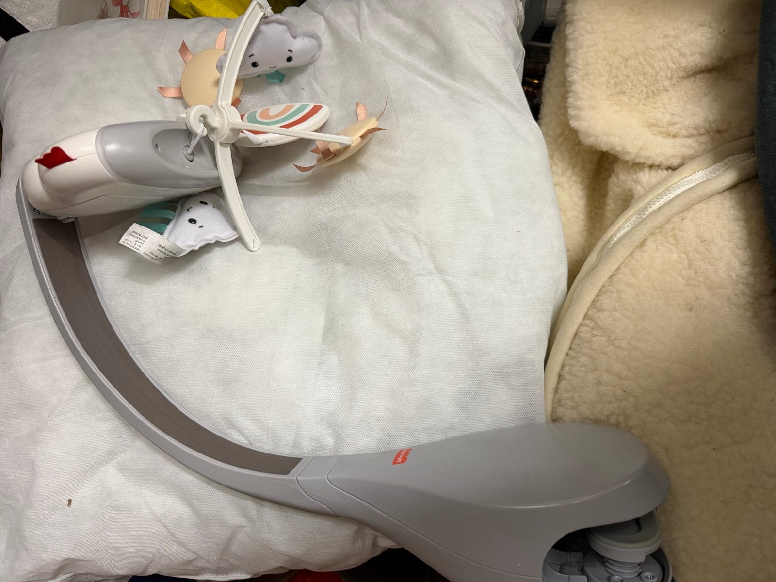 Elektrische muziekmobiel met licht en geluid, Kinderen en Baby's, Ophalen of Verzenden, Zo goed als nieuw, Mobiel, Met licht