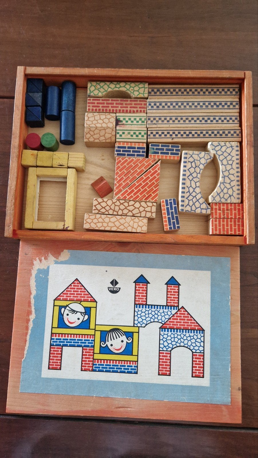 Vintage blokkendoos Vero 60er jaren, Ophalen of Verzenden