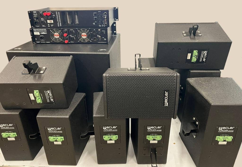 Professionele 14 delige geluidsinstallatie van Ecler, Ophalen, Gebruikt, Audio