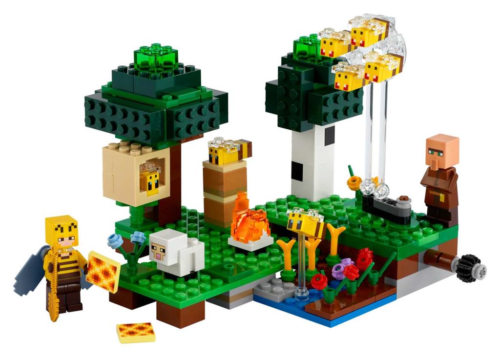 Lego Minecraft 21165 De Bijenhouderij, Kinderen en Baby's, Speelgoed | Duplo en Lego, Zo goed als nieuw, Lego, Complete set, Compleet