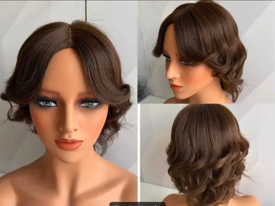 Luxe 1 donor pruik / wig full handtied wig 100% menselijke h, Ophalen of Verzenden, Nieuw, Pruik of Haarverlenging