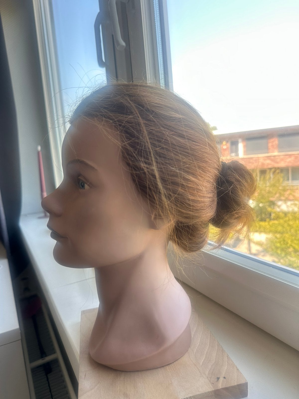 Haarpop echt haar, pivot point. Kappers oefenhoofd, Sieraden, Tassen en Uiterlijk, Uiterlijk | Haarverzorging, Ophalen of Verzenden