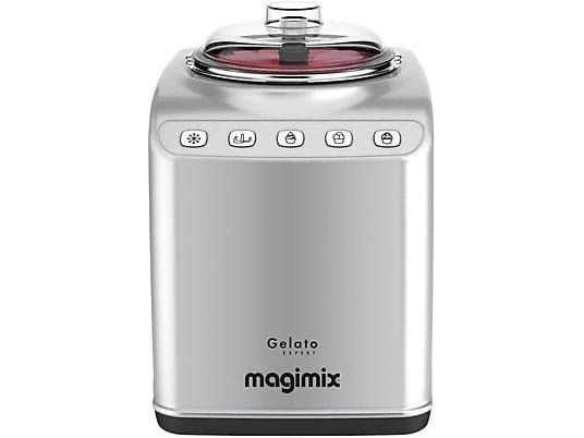 Magimix Gelato ijsmachine voor de hobbykok, Zilver, Ophalen of Verzenden, Zo goed als nieuw, Metaal
