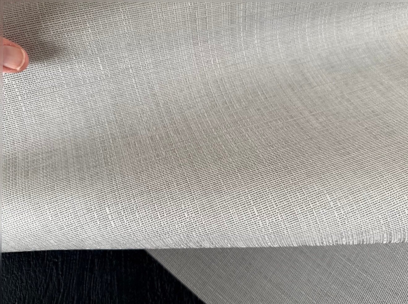 Zelfklevend textiel raamfolie (restanten), Ophalen, Overige materialen, Beige, Nieuw