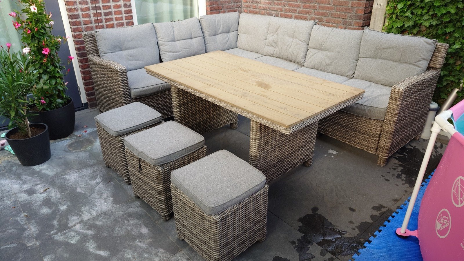 Garden Impressions Lounge Diningset - Moet snel weg!!!, Ophalen, Gebruikt, Loungeset, Wicker