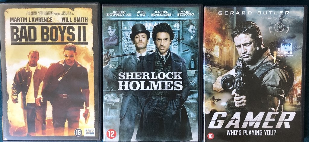Bad Boys 2, Sherlock Holmes, Gamer 1,75 p. stuk, Vanaf 16 jaar, Verzenden, Gebruikt, Actie
