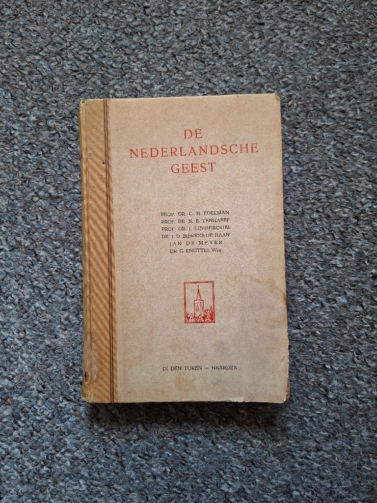 De Nederlandsche geest/ bodengesteldheid en  cultuurhistorie, Boeken, Verzenden, Gelezen