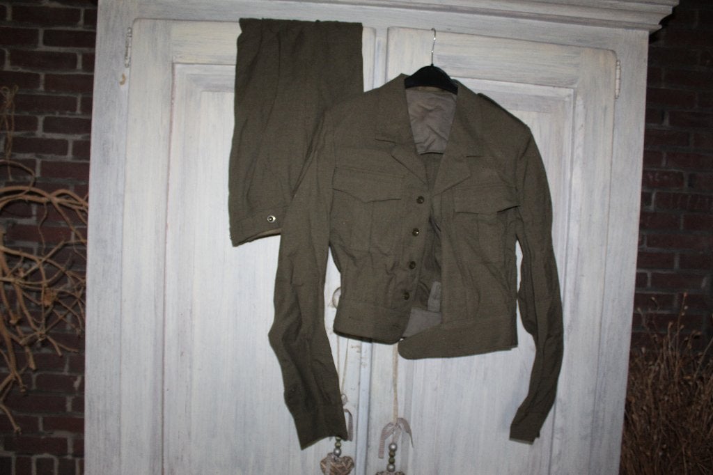 Militair Uniform: Jas en Broek (ABL Begetex 1976) Militaria, Ophalen of Verzenden, Overige soorten, Overige gebieden, Kleding of Schoenen