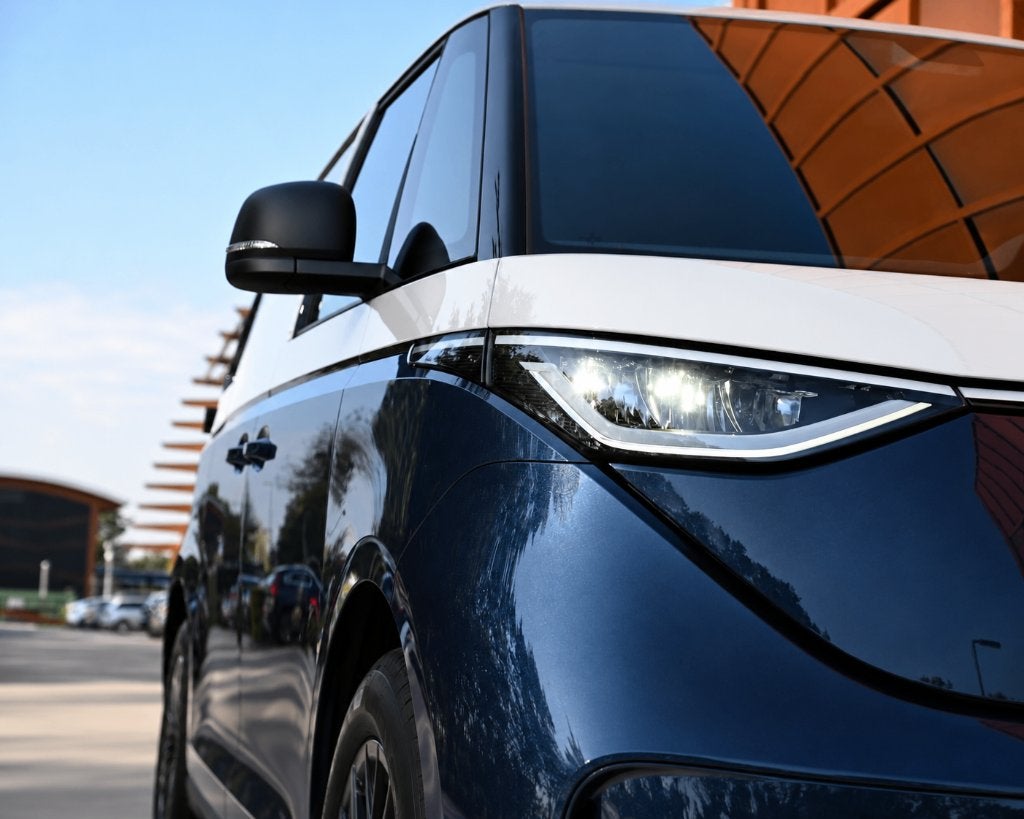 Volkswagen ID. Buzz Cargo LONG RANGE Special ed 2x Schuifdr, Auto's, Automaat, Zwart, Met garantie (alle), 286 pk