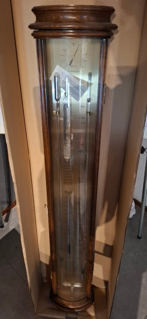 Trisano Barometer Weerstation - Klassiek Houten Design, Ophalen of Verzenden, Zo goed als nieuw, Onbekend, Onbekend@example.com