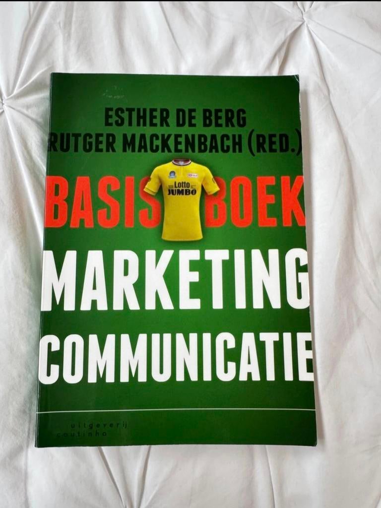Basisboek Marketingcommunicatie- Esther de Berg, Boeken, Ophalen of Verzenden, Zo goed als nieuw