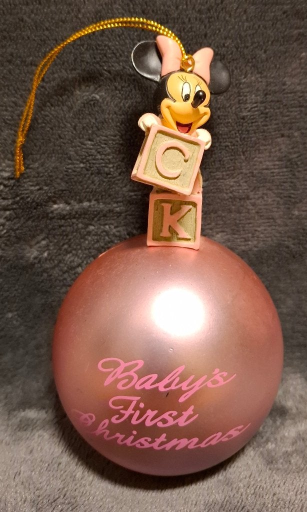 Disney baby first christmas ornament /bal, Ophalen of Verzenden, Overige figuren, Zo goed als nieuw, Overige typen