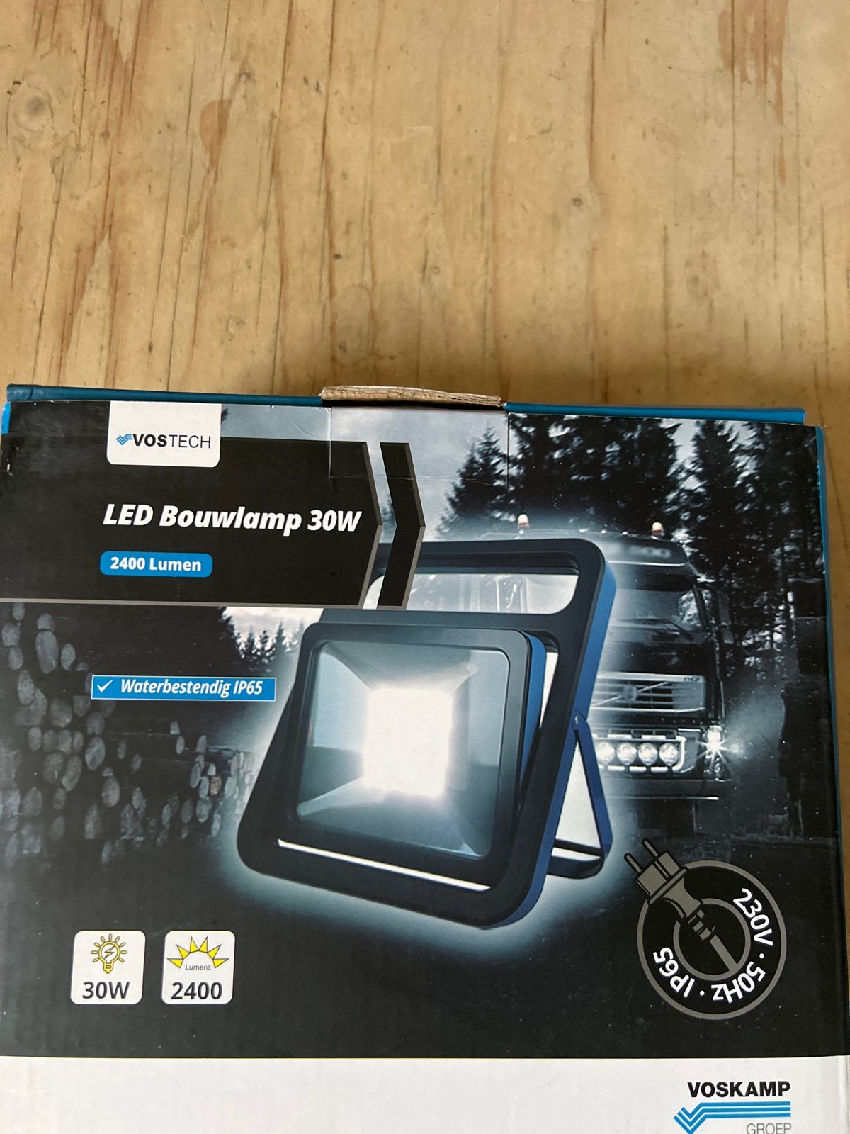 VOSSTECH LED Bouwlamp 30W IP65 Waterbestendig, Ophalen of Verzenden, Nieuw, Minder dan 50 watt, Lamp met armatuur