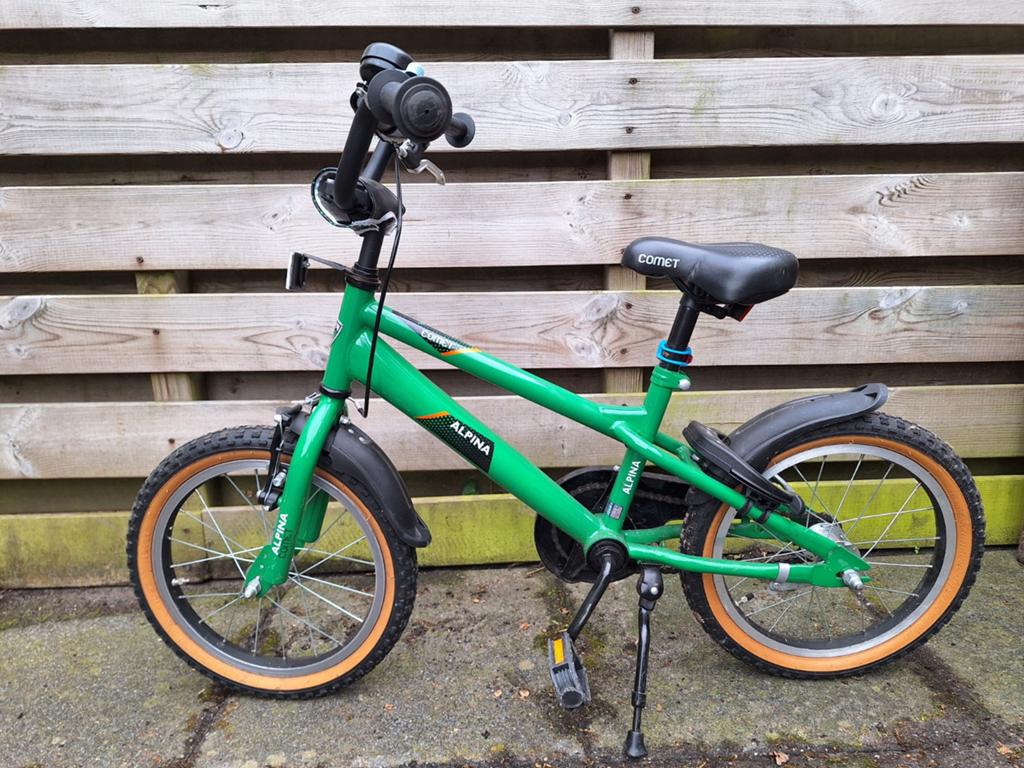 Fiets 16 inch alpina comet, Fietsen en Brommers, Ophalen, Terugtraprem, 16 tot 20 inch, Staal