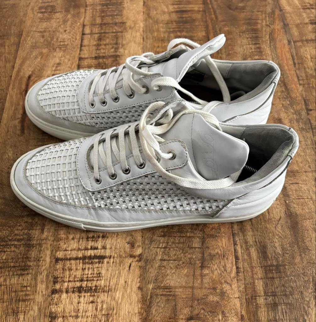 Filling Pieces Witte sneakers maat 43, Kleding | Heren, Schoenen, Ophalen of Verzenden, Gedragen, Wit, Sneakers of Gympen