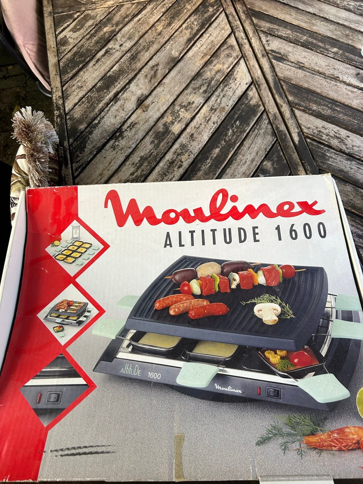 Moulinex Altitude 1600 Raclette Grill - in doos, Ophalen, Gebruikt, 8 personen of meer