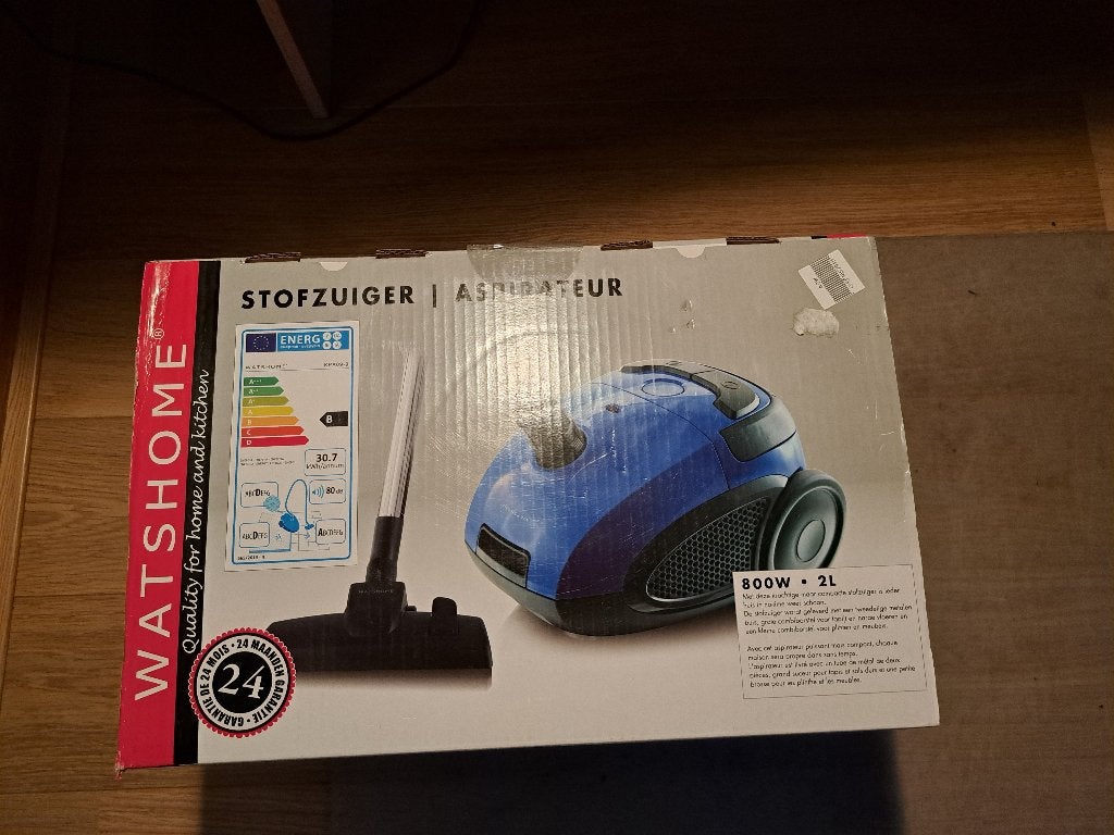 Watshome stofzuiger ***Nieuw ***800 watt 2l, Stofzak, Overige merken, Overige typen, Nieuw
