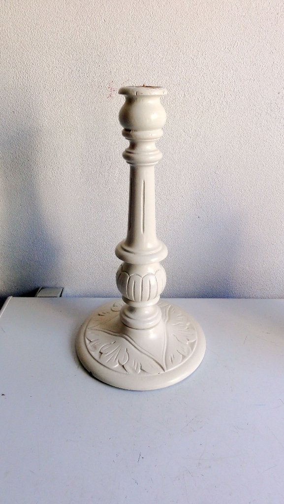 Tafellampvoet, schermerlamp voet, antiek, wit, Wit, Ophalen of Verzenden, Zo goed als nieuw, Modern