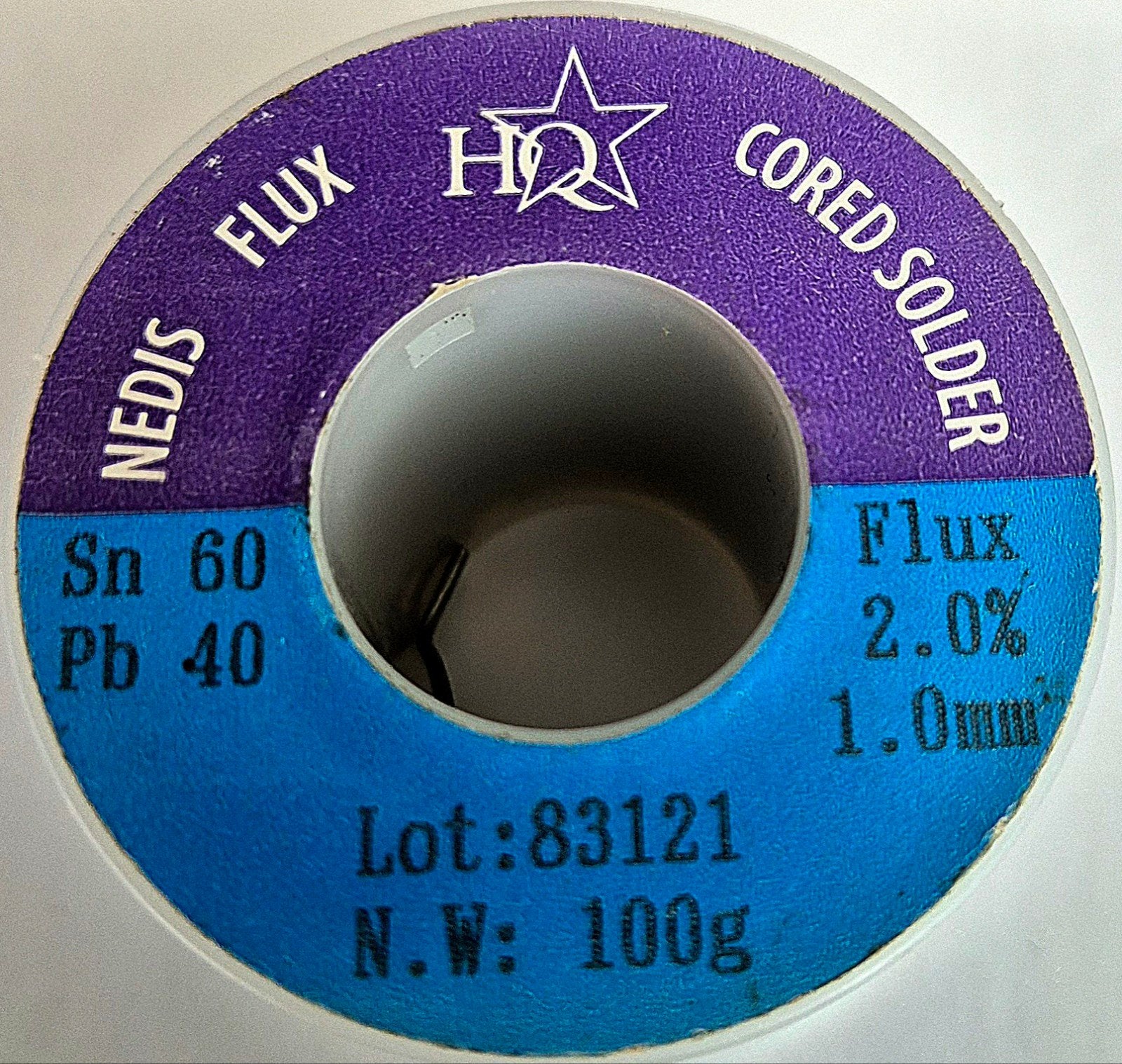 HQ Soldeertin Sn 60 Pb 40 met 2% Flux 1mm dik, Ophalen of Verzenden, Nieuw, Overige merken, Overige typen