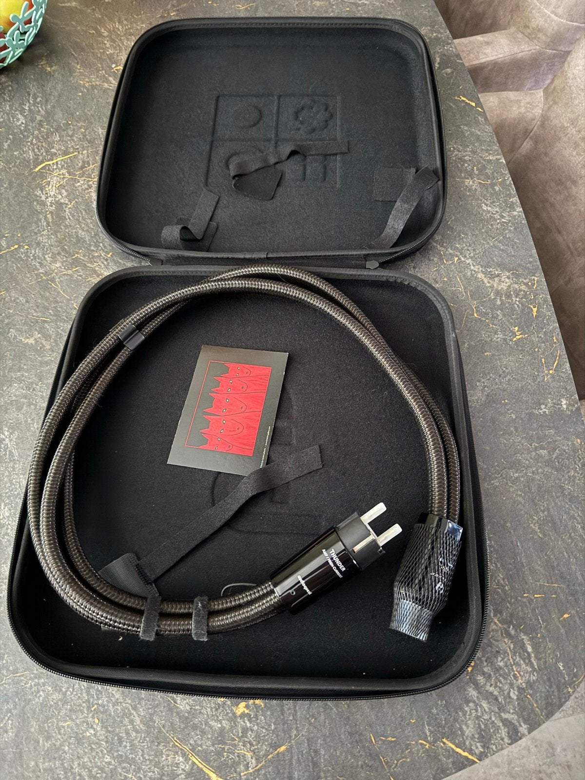 Audioquest Thunder HC stroomkabel 1 meter, Ophalen of Verzenden, Zo goed als nieuw, Minder dan 2 meter, Overige kabels
