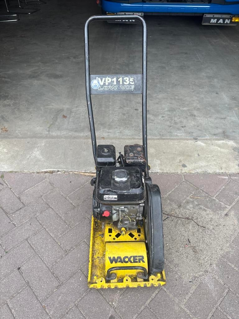 Wacker VP1135 Low Vib Trillerplaat met Honda GX120 motor, Ophalen of Verzenden, Zo goed als nieuw