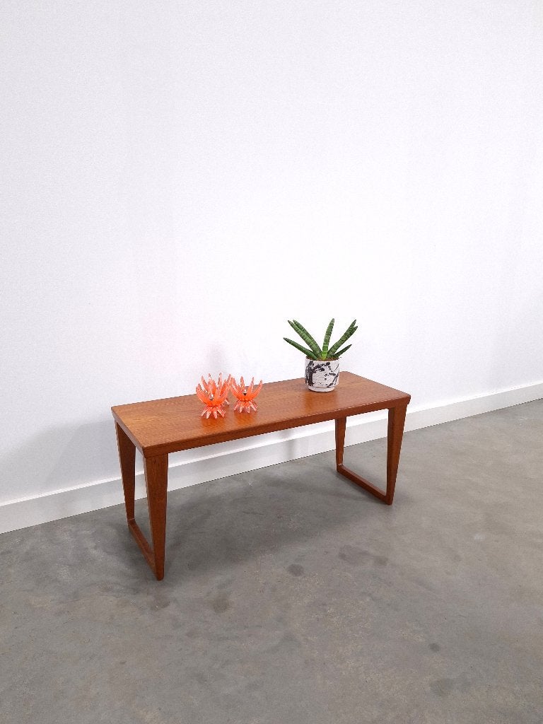 Vintage teak tafel Kai Kristiansen, salontafel, model 35, Minder dan 50 cm, Gebruikt, 100 tot 150 cm, Ophalen of Verzenden