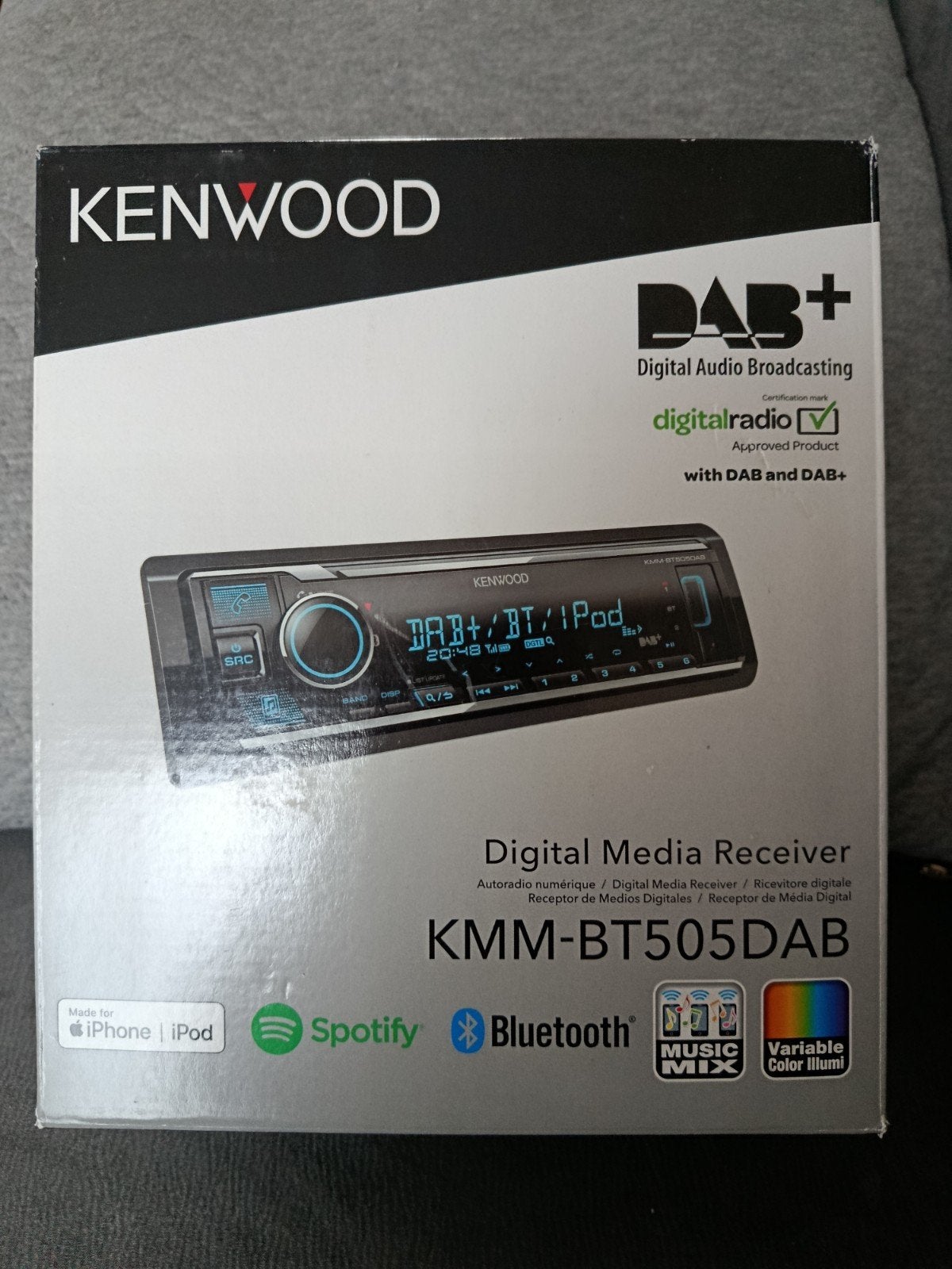 Kenwood KMM-BT505DAB Autoradio Digital Media Receiver, Ophalen of Verzenden, Nieuw