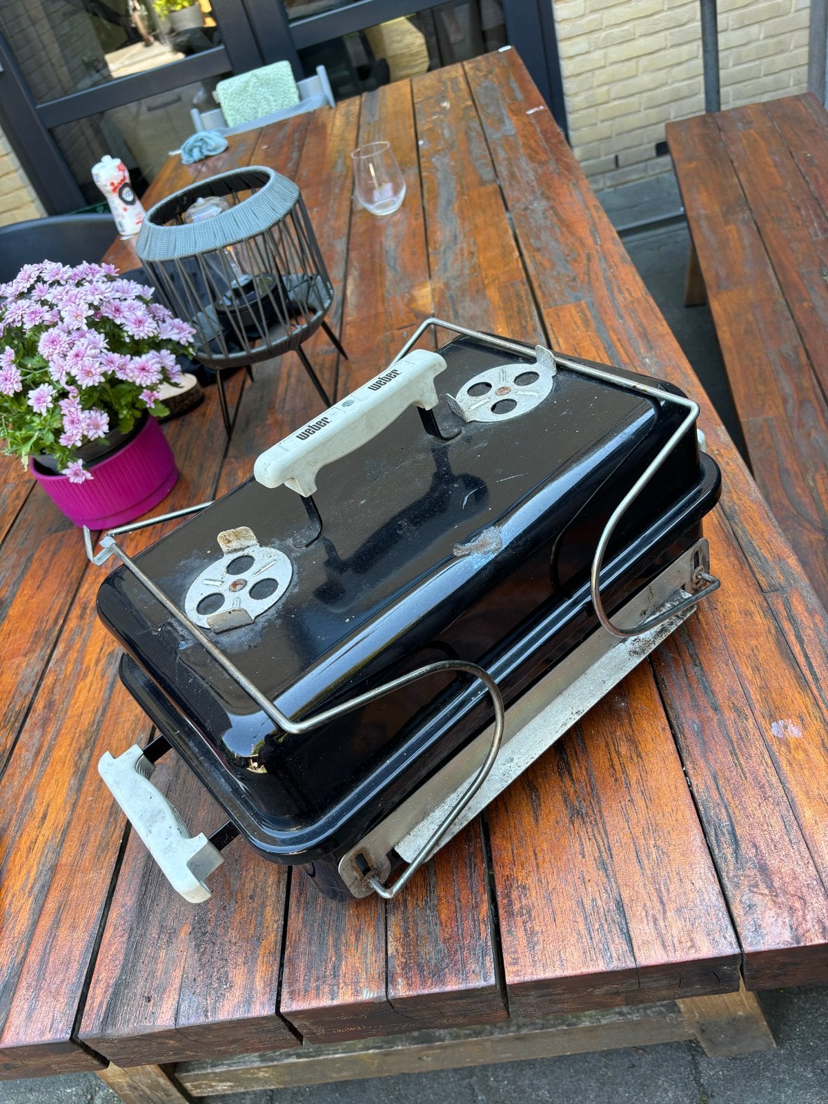 Weber Go Anywhere BBQ - Draagbare Houtskoolbarbecue, Ophalen of Verzenden, Gebruikt