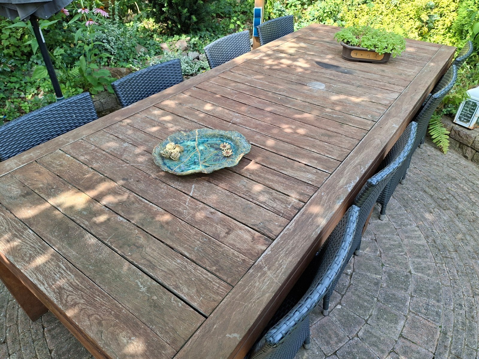 Grote Teakhouten Tuintafel - Paco World Table Collection, Ophalen, Gebruikt, Rechthoekig, Teakhout
